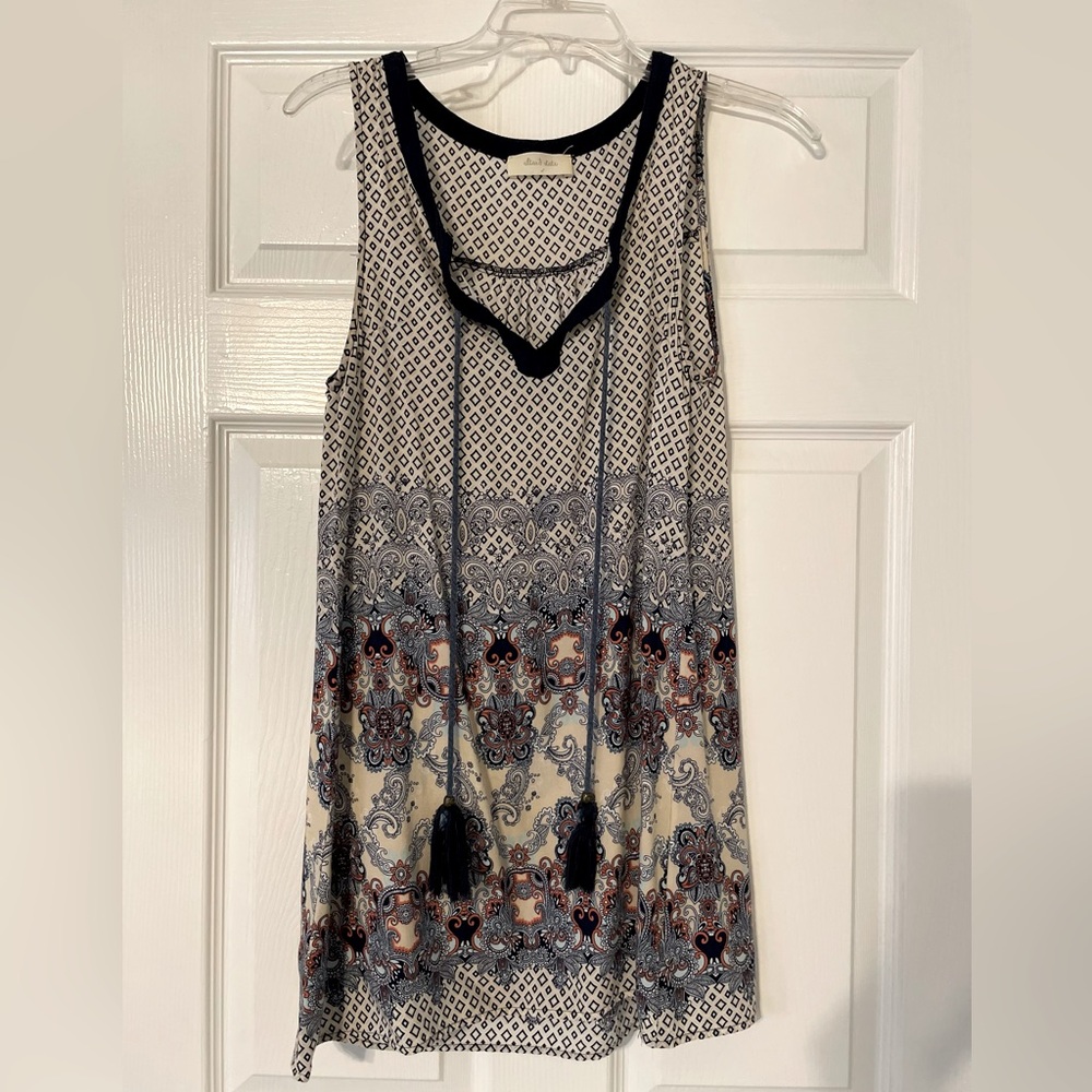 Boho style Altar’d State hassle detail tank top - size S